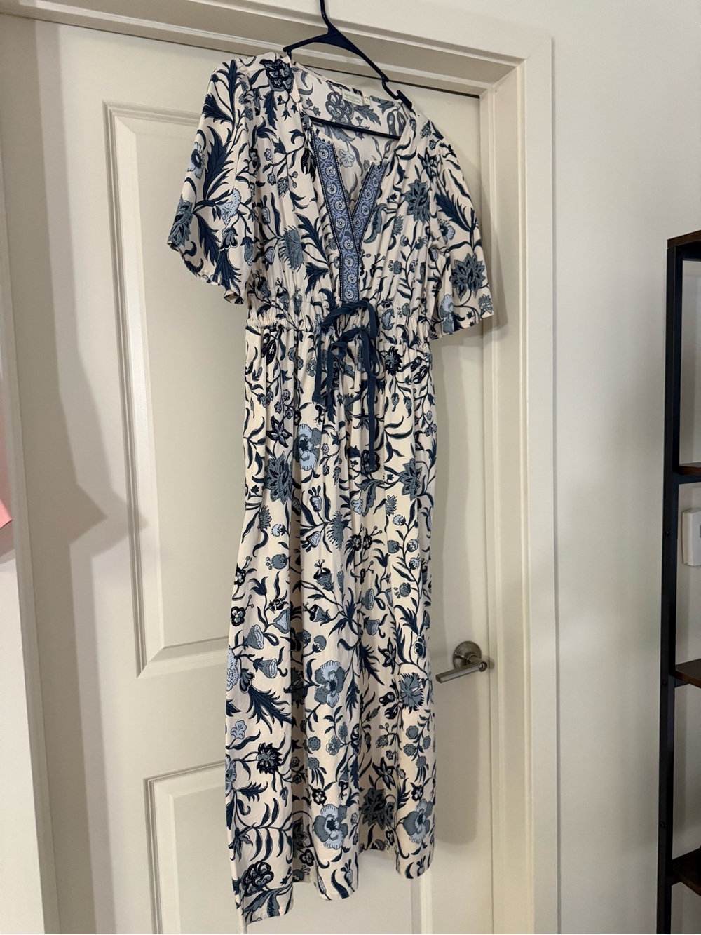 Spartina 449 Blue and White Floral Maxi Dress